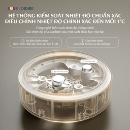 Máy Hâm Sữa OIDIRE Máy Tiệt Trùng Bình Sữa, Khử Clo, Đun Sôi Pha Sữa, Máy Nấu…