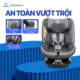 Ghế ô tô cho bé BABYRO I-SPINSAFE PRO (G412IS0), dành cho bé 0-12 tuổi, bảo hà…