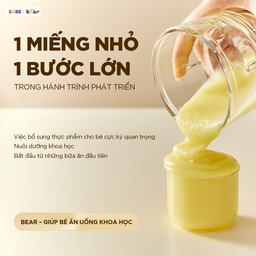 Máy Xay Ăn Dặm Bear 0.3L Cối Thủy Tinh Máy Xay Cháo Mini Máy Xay Thịt Ăn Dặm C…
