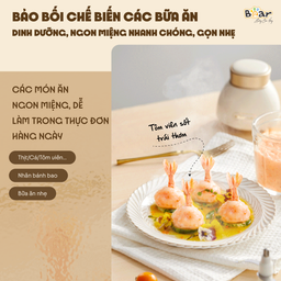 (GIÁ ĐỘC QUYỀN) Máy xay ăn dặm 0.6L Bear QSJ-D02Q1 , 200W, đa năng 6 lưỡi dao…