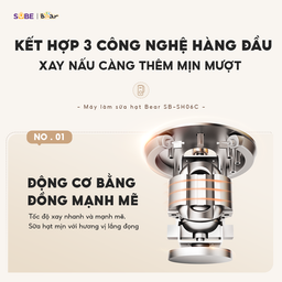 Máy làm sữa hạt Bear SB-SH06C