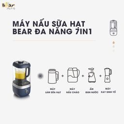 (GIÁ ĐỘC QUYỀN) Máy Làm Sữa Hạt Bear Đa Năng 1,5L Chống Ồn Cao Cấp, Xay Sinh T…