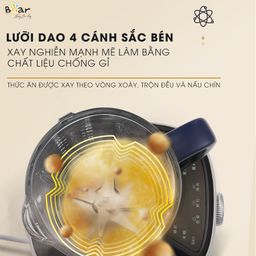 (GIÁ ĐỘC QUYỀN) Máy Làm Sữa Hạt Bear Đa Năng 1,5L Chống Ồn Cao Cấp, Xay Sinh T…