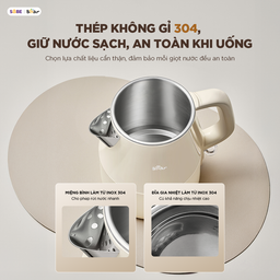 Ấm đun nước Bear, ấm siêu tốc Bear 1.5L EB-5H15D, công suất 1500W, sôi nhanh