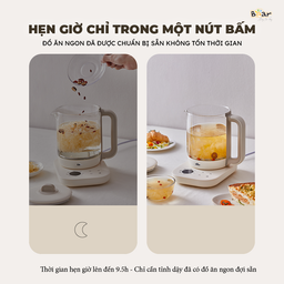 Máy pha trà Bear 1.5L SB-PT15K: Pha trà, giữ ấm, có lưới lọc tiện lợi