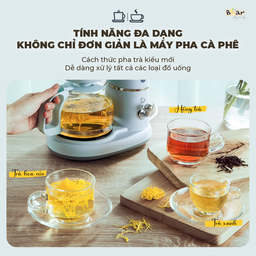 Máy Pha Cà Phê Mini BEAR nhỏ gọn tiện dụng pha trà, pha coffee, tự động giữ ấm…