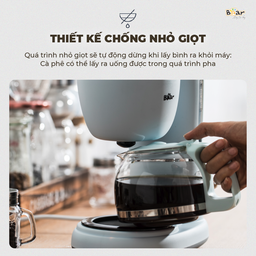Máy Pha Cà Phê Mini BEAR nhỏ gọn tiện dụng pha trà, pha coffee, tự động giữ ấm…