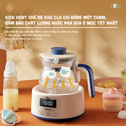 Máy Đun Nước Đa Năng Bear D12D1 Hâm Sữa Thông Minh Khử Clo Pha Sữa An Toàn Cho…