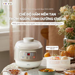 (Hàng xả đã sd) Nồi nấu chậm đa năng Bear dung tích 0,8l DDZ-A08T8