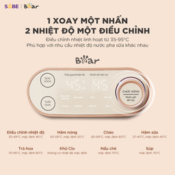 Máy Đun Nước Pha Sữa BEAR 1.2L Đun Nước Hâm Sữa Giữ Nhiệt Cho Mẹ Máy Hâm Sữa C…
