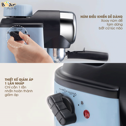 Máy Pha Caphe Bear Tự Động Pha Cafe, Pha Espresso Phong Cách Ý CF-B02V1