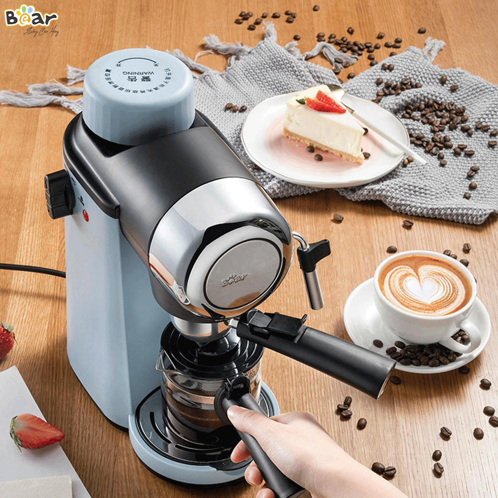 Máy Pha Caphe Bear Tự Động Pha Cafe, Pha Espresso Phong Cách Ý CF-B02V1