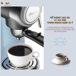 Máy Pha Caphe Bear Tự Động Pha Cafe, Pha Espresso Phong Cách Ý CF-B02V1