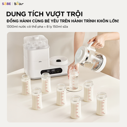 Máy Hâm Sữa Tiệt Trùng Bear 1.3L Đun Nước Pha Sữa Cho Bé Máy Tiệt Trùng Vệ Sin…