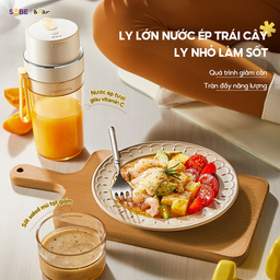 Máy Xay Sinh Tố Cầm Tay Bear Xay Rau Củ Quả Làm Sinh Tố Nước Ép Mini Tích Điện…