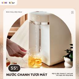 Bình Thủy Điện Bear 5L Đun Sôi Siêu Nhanh Khử Clo Bình Đun Nước Giữ Nhiệt EWB-…