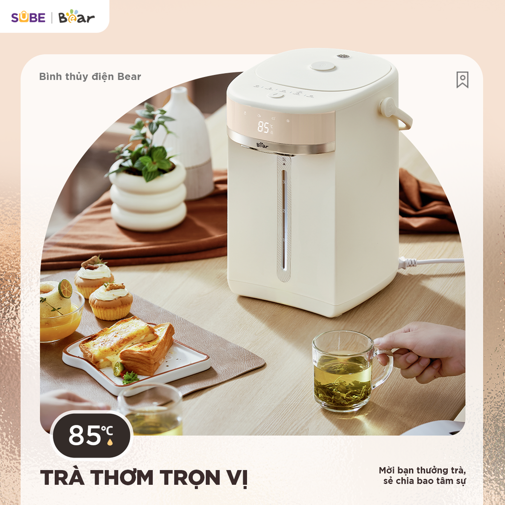 Bình Thủy Điện Bear 5L Đun Sôi Siêu Nhanh Khử Clo Bình Đun Nước Giữ Nhiệt EWB-…
