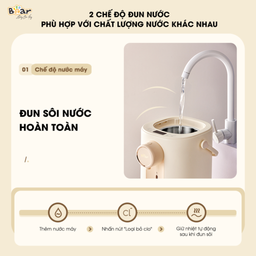 Bình Thủy Điện Đun Nước Nóng Bear 5L SB-BTD5L: Đun nóng, giữ ấm, khử Clo