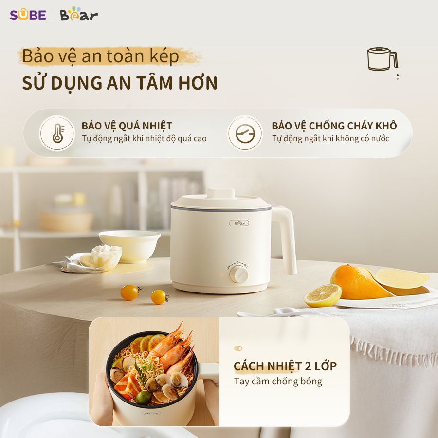 Nồi lẩu đa năng Bear MC-4H16H