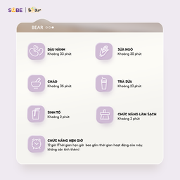 Máy làm sữa hạt Bear SB-SH06D