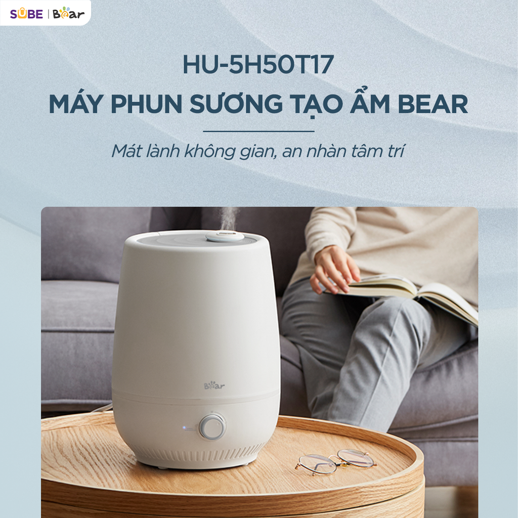 (Hàng xả) Máy Phun Sương Tạo Ẩm Bear Làm Mát Không Khí 5l 5H50T17