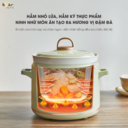 Nồi Nấu Chậm Trực Tiếp BEAR 2L SB-NNC20 Đa Năng Kho Cá Kho Thịt Nồi Áp Suất Hầm Giữ Ấm Giữ Trọn Chất - Ảnh 10