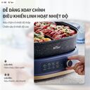 Nồi Lẩu 2 Ngăn Bear Đa Năng NL60U Chế Độ Nấu Lẩu Hầm Ninh Chiên Rán Xào Chống Dính Cực Tốt - Ảnh 9