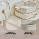 Nồi Lẩu Điện BEAR đa năng 7 trong 1 chống dính, cao cấp, nấu lẩu, thịt nướng DHG-C40M1 - Ảnh 9