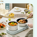 Bộ bếp điện đôi SB-BD02N kèm nồi chảo đa năng hấp, luộc, chiên tiện lợi, tiết kiệm chi phí - Ảnh 3