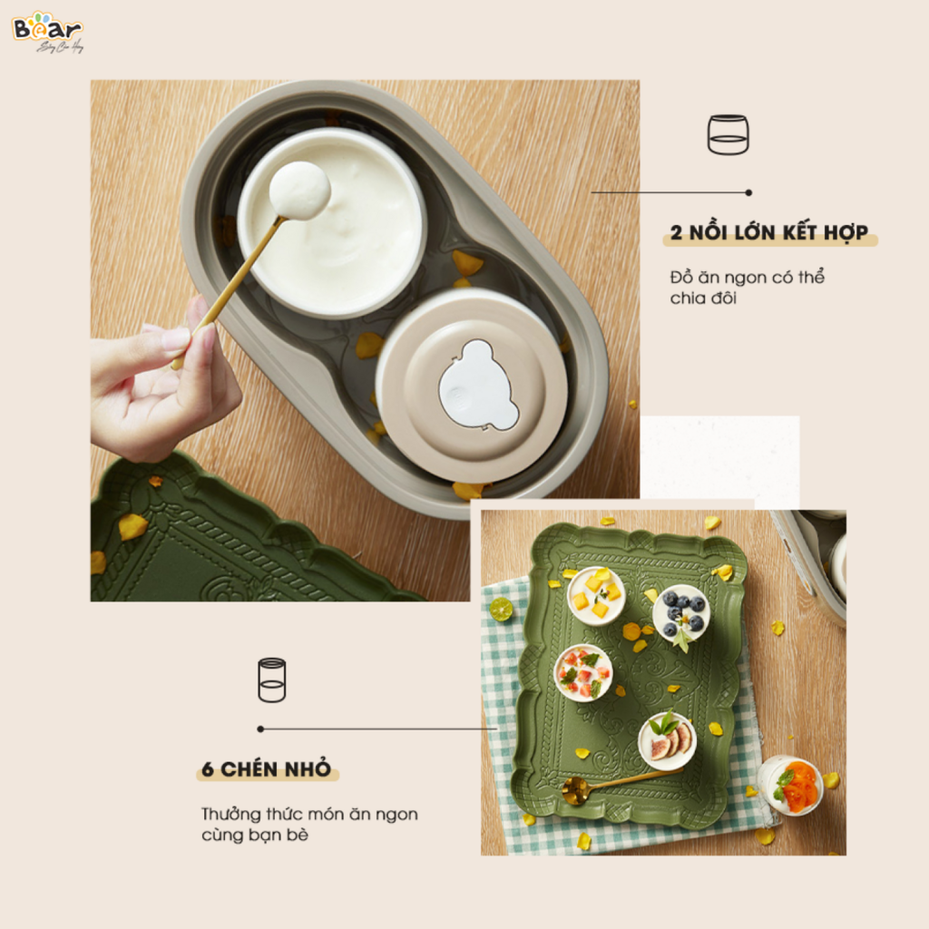 Máy Làm Sữa Chua Bear 1,75L SB-SC10C - Ảnh 4