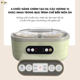 Máy Làm Sữa Chua Bear 1,7L Tiết Kiệm Thời Gian Đảm Bảo An Toàn Vệ Sinh SB-SC10C