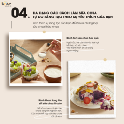 Máy Làm Sữa Chua Bear 1,7L Tiết Kiệm Thời Gian Đảm Bảo An Toàn Vệ Sinh SB-SC10C
