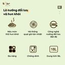 (GIÁ ĐỘC QUYỀN) Lò Nướng và Hấp Bear Dung Tích 18L Thiết Kế Nhỏ Gọn Đa Năng - DKX-C20R5 - Ảnh 9