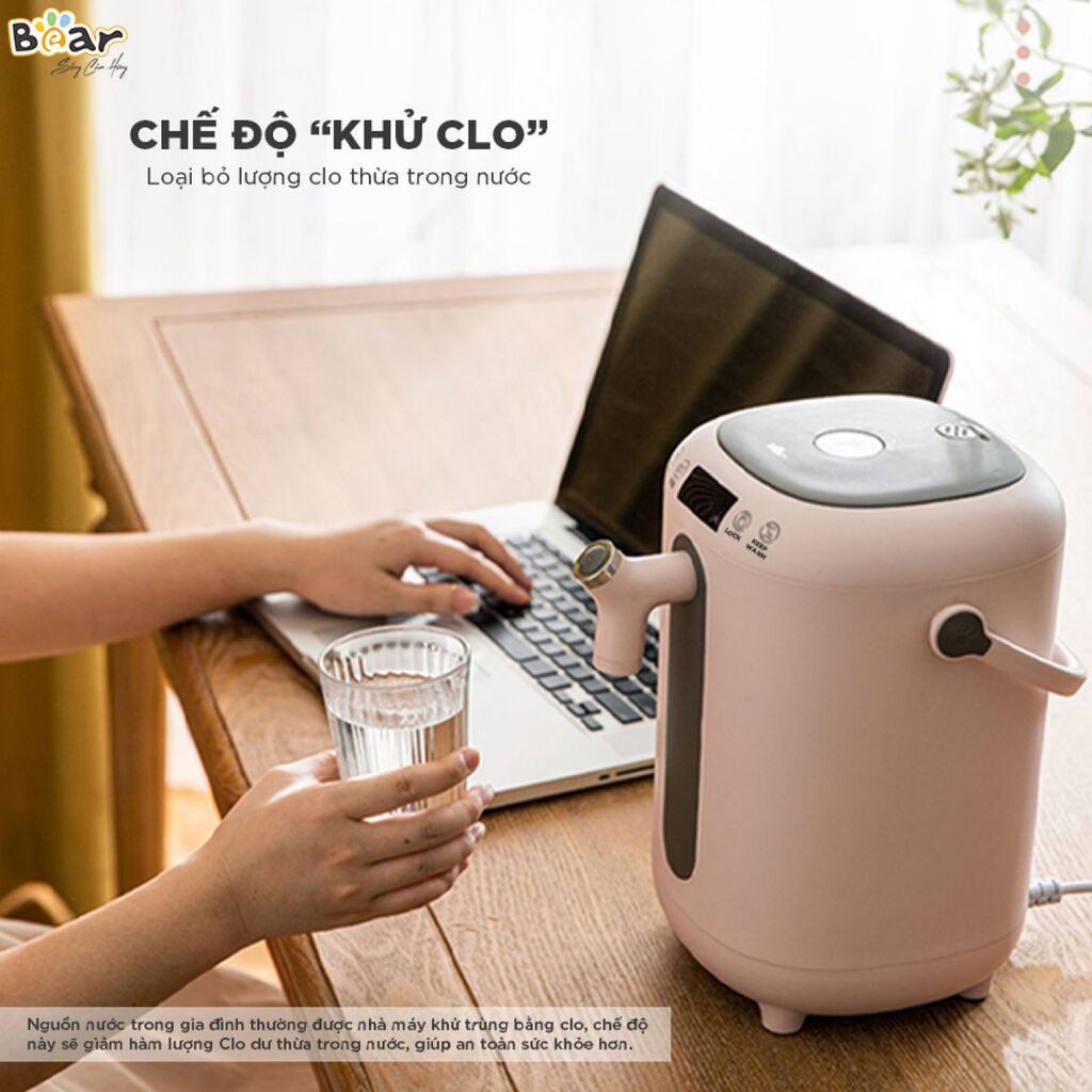 Bình đun nước thủy điện thông minh Bear 3L B30V1, tính năng khử clo và khoá trẻ em an toàn - Ảnh 7