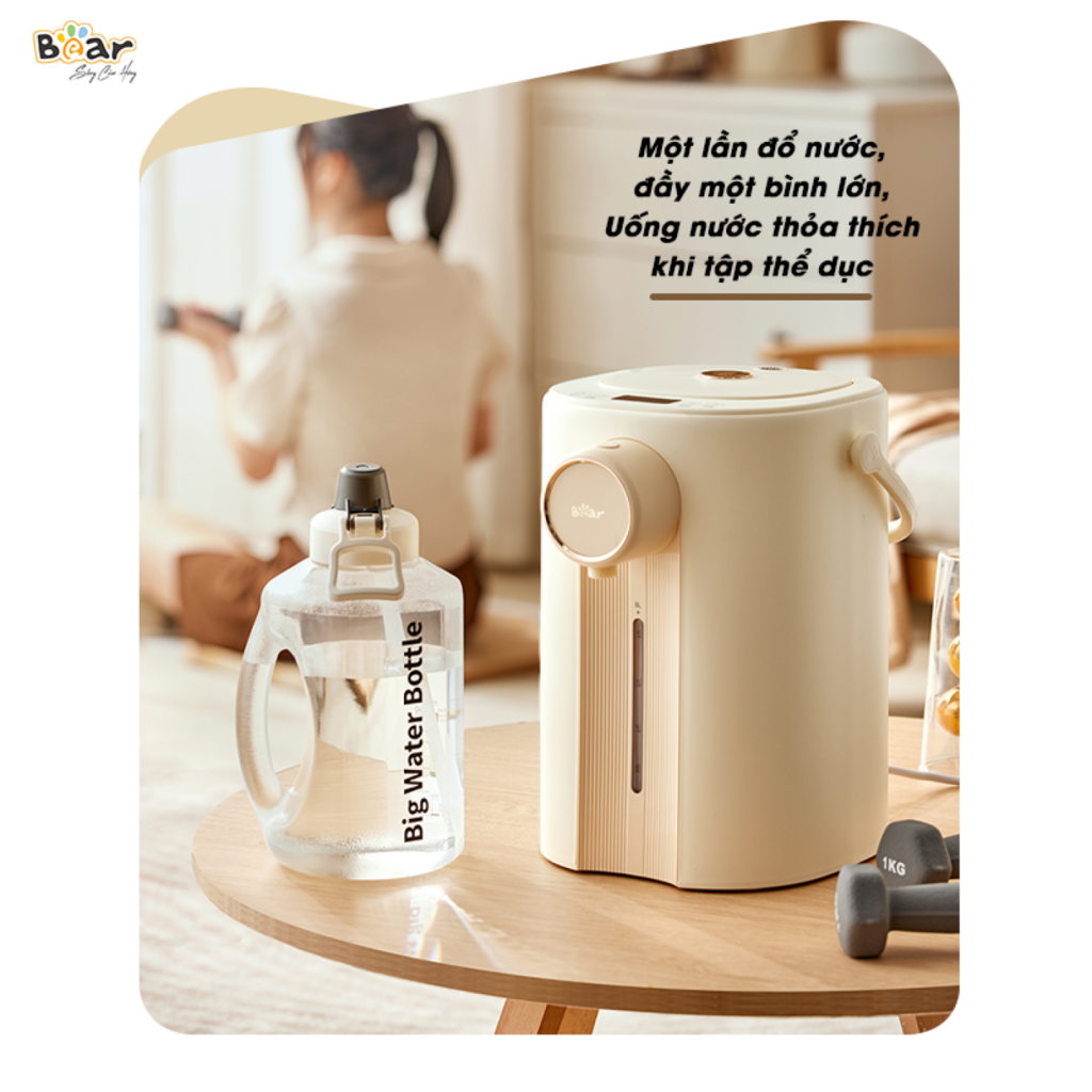 Bình Thủy Điện Đun Nước Nóng Bear 5L SB-BTD5L: Đun nóng, giữ ấm, khử Clo - Ảnh 6