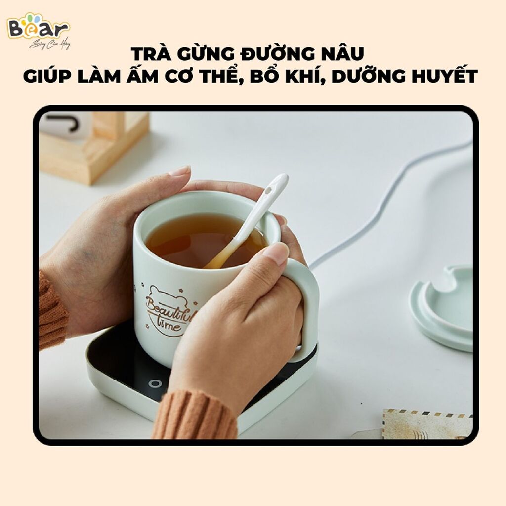 (GIÁ ĐỘC QUYỀN) Đế Làm Nóng Đồ Uống Bear Hâm Trà, Hâm Sữa Nhanh, Vật Liệu An Toàn Tiết Kiệm - C16J5 - Ảnh 6