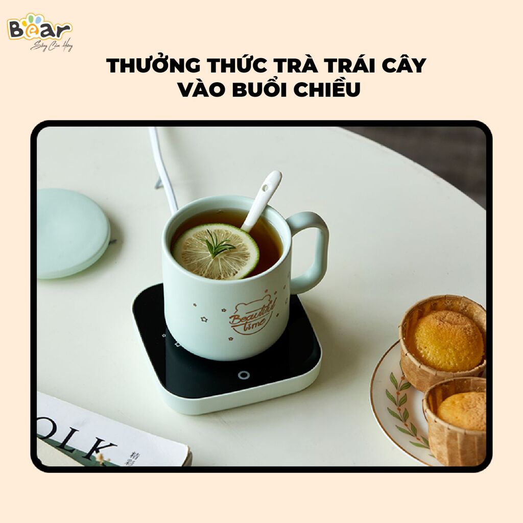 (GIÁ ĐỘC QUYỀN) Đế Làm Nóng Đồ Uống Bear Hâm Trà, Hâm Sữa Nhanh, Vật Liệu An Toàn Tiết Kiệm - C16J5 - Ảnh 7