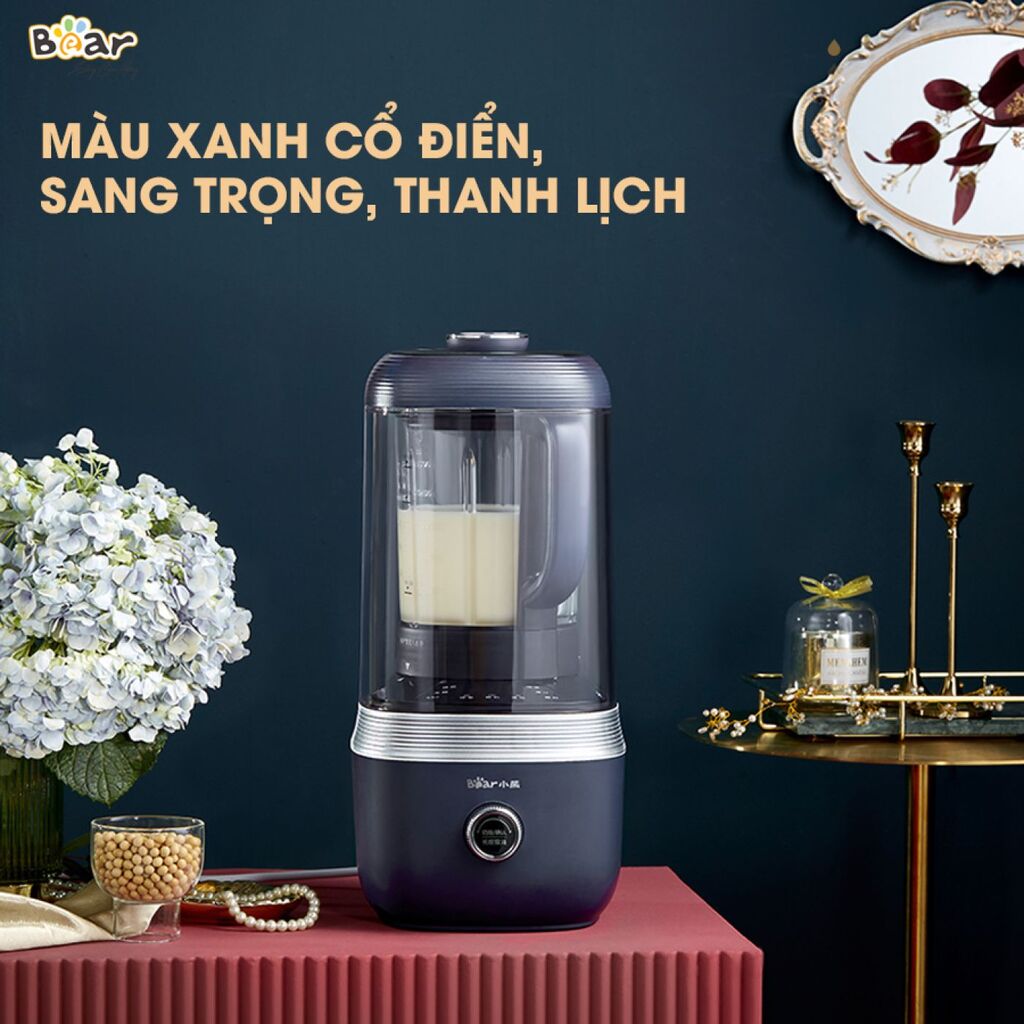 (GIÁ ĐỘC QUYỀN) Máy Làm Sữa Hạt Bear Đa Năng 1,5L Chống Ồn Cao Cấp, Xay Sinh Tố Tiện Lợi PBJ-B06S2