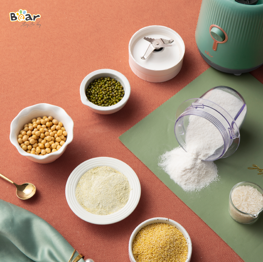 (GIÁ ĐỘC QUYỀN) Máy Xay BEAR ăn dặm đa năng 3 cối xay thịt, xay đồ khô, công suất Lớn BL-B10V2 - Ảnh 3