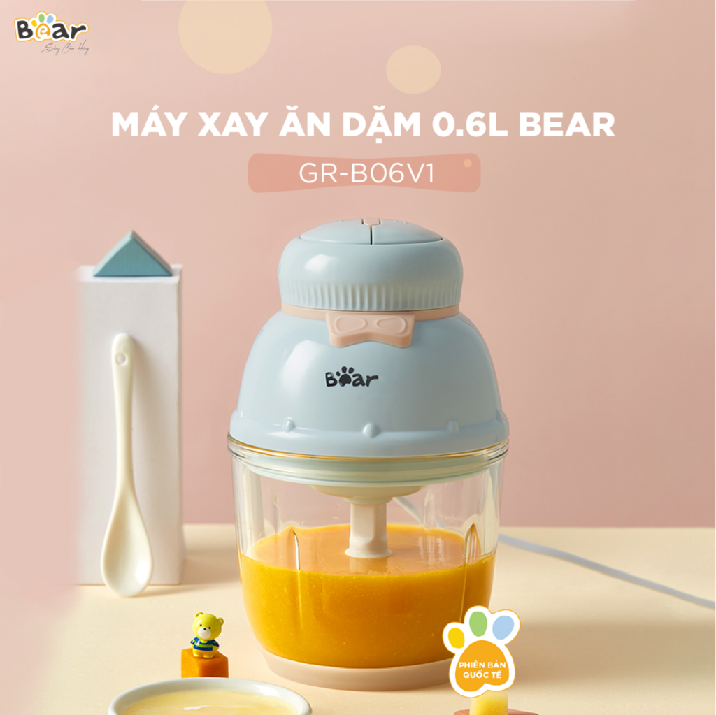 Máy xay ăn dặm 0,6L Bear Xay đa năng, tiện dụng cho bé GR-B06V1 - Ảnh 4