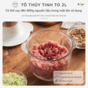 Máy Xay Thịt Bear 2L SB-MA02L Cối Thủy Tinh Xay Rau Củ Hạt Cứng Cực Nhuyễn Chống Ồn Dễ Vệ Sinh - Ảnh 10