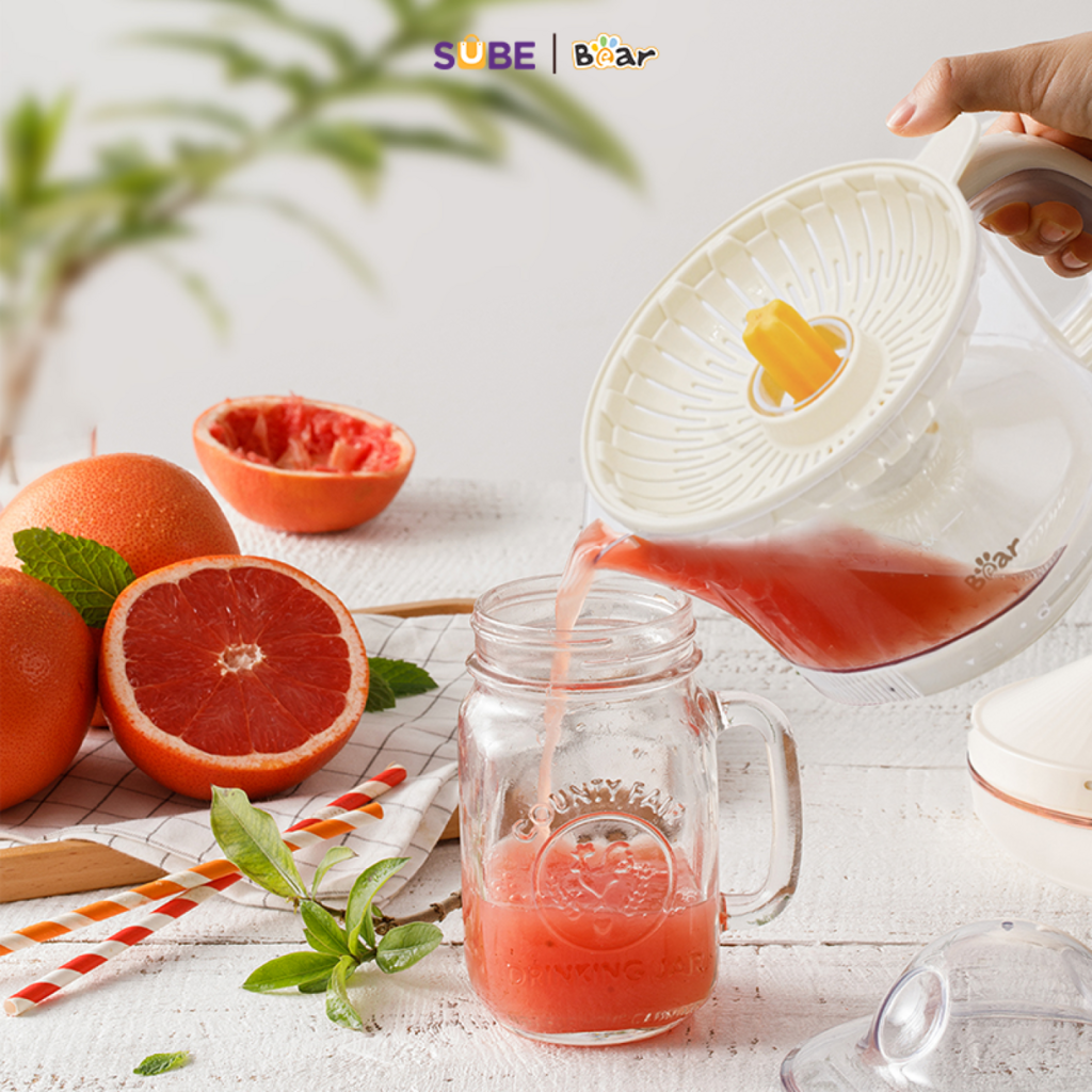 (GIÁ ĐỘC QUYỀN) Máy Vắt Cam Tự Động Bear SB-VC04L 5 Mức Độ Ép Xoay 2 Chiều Với 3 Đầu Vắt Linh Hoạt - Ảnh 2