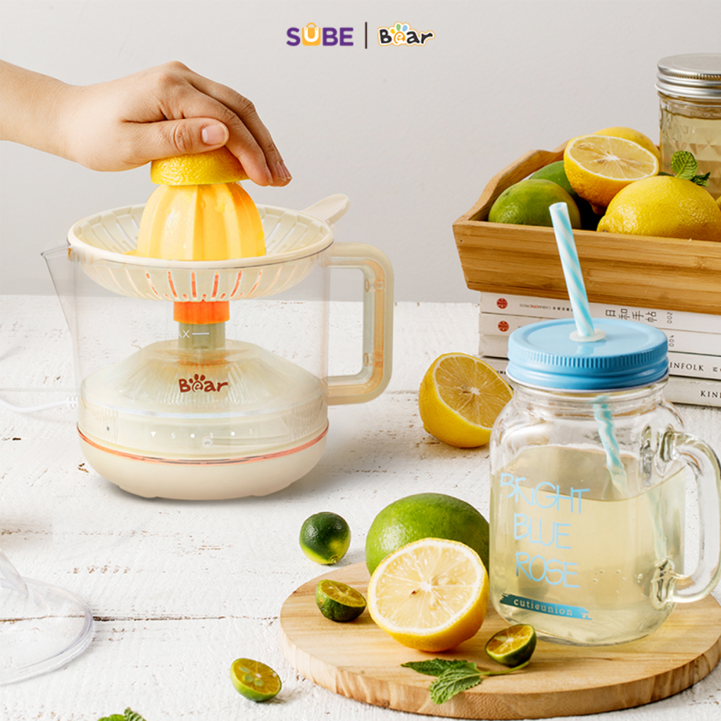 (GIÁ ĐỘC QUYỀN) Máy Vắt Cam Tự Động Bear SB-VC04L 5 Mức Độ Ép Xoay 2 Chiều Với 3 Đầu Vắt Linh Hoạt - Ảnh 5