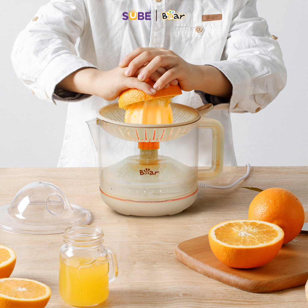(GIÁ ĐỘC QUYỀN) Máy Vắt Cam Tự Động Bear SB-VC04L 5 Mức Độ Ép Xoay 2 Chiều Với 3 Đầu Vắt Linh Hoạt - Ảnh 6