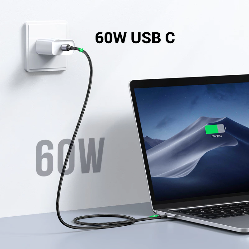 Cáp Sạc Nhanh UGREEN US261 60W Type-C to Type-C truyền dữ liệu 480Mbps - Ảnh 3