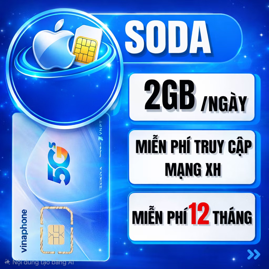 Sim mạng vina 2g/ngày/12t miễn phí youtube+ tiktok