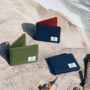 Ví gấp ngang nam nữ SWAN chất liệu vải canvas chống nước