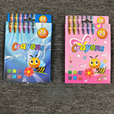 Bút sáp Crayons 24 màu. Màu sắc chuẩn, đều, mịn và bám giấy tốt