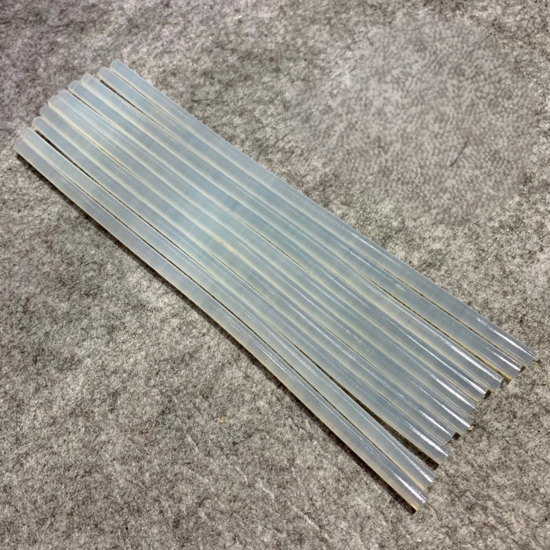 10 cây keo nến bé trong suốt dài 24.5cm, đường kính 6mm