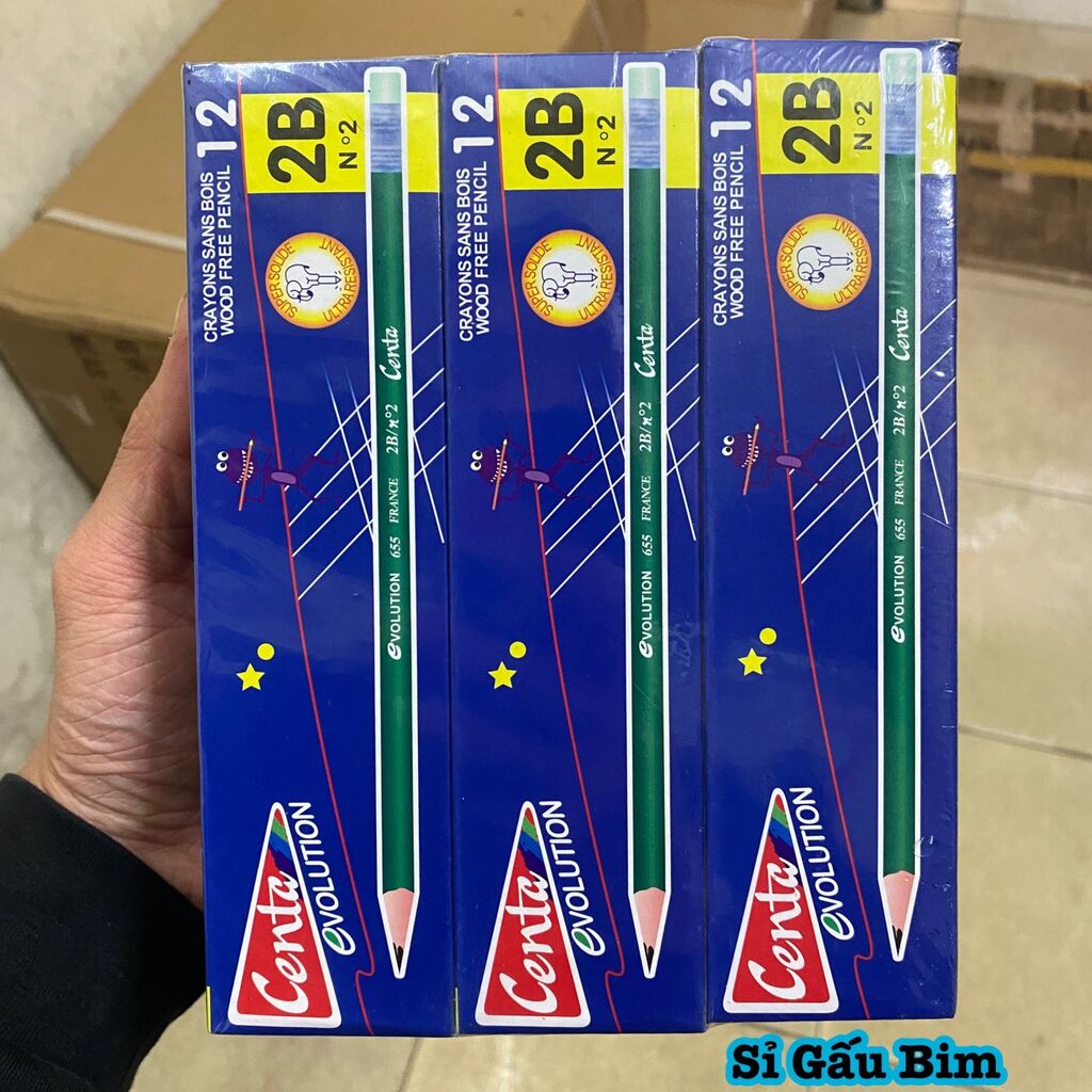 12 hộp = 144 Bút chì Centa 2B